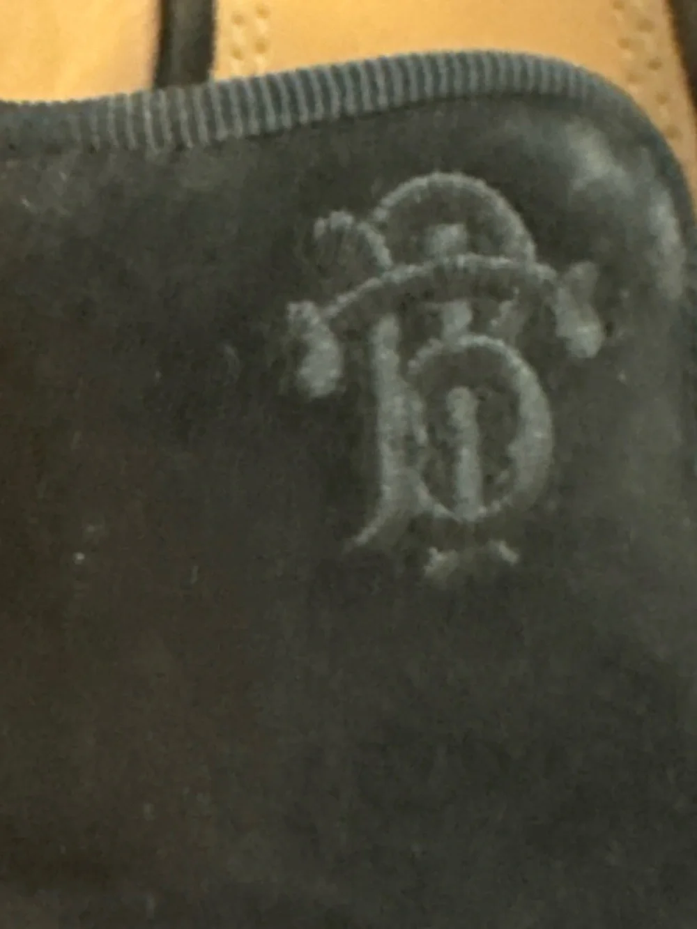 Tory Burch Black Velvet Pointed Toe Slip-Ons